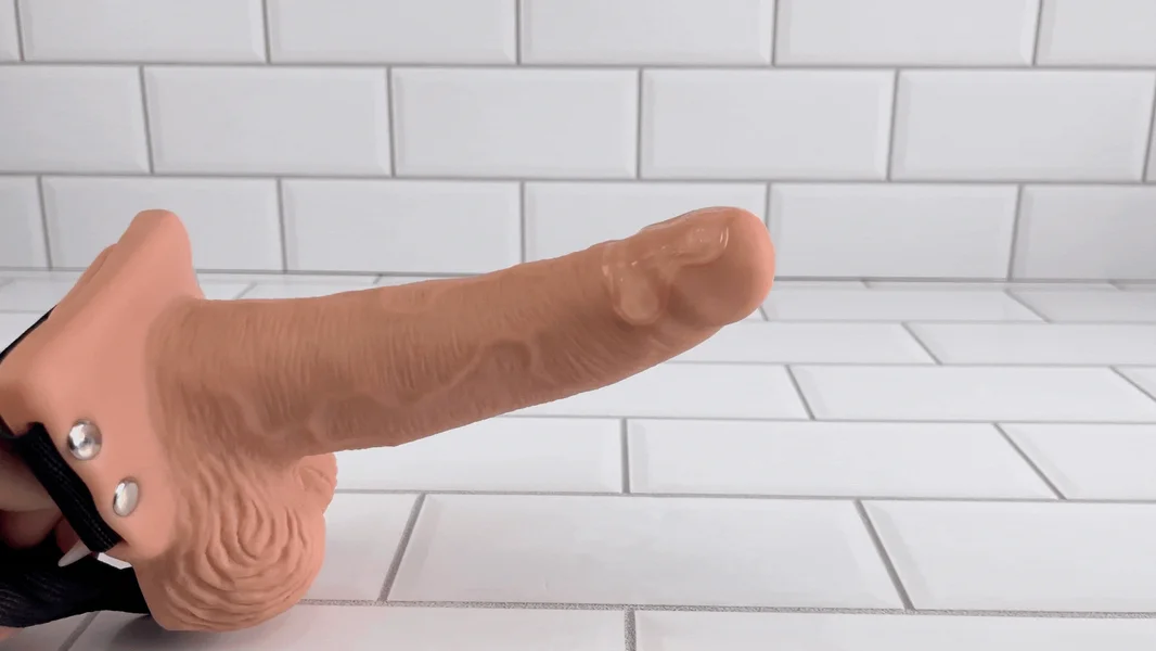 Fetish Fantasy 6" Hollow Vibrating Strap-On with Remote — image 15 of 23
