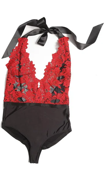 Deep V-Neck Embroidered Teddy — image 16 of 16