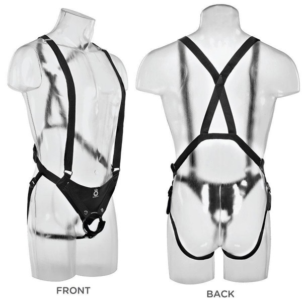 11'' Double Penetration Two Cocks Black Penis Extension Strap On Sleeve