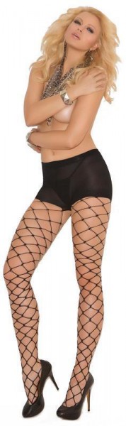 Black Fence Net Pantyhose - One Size Available — image 3 of 3