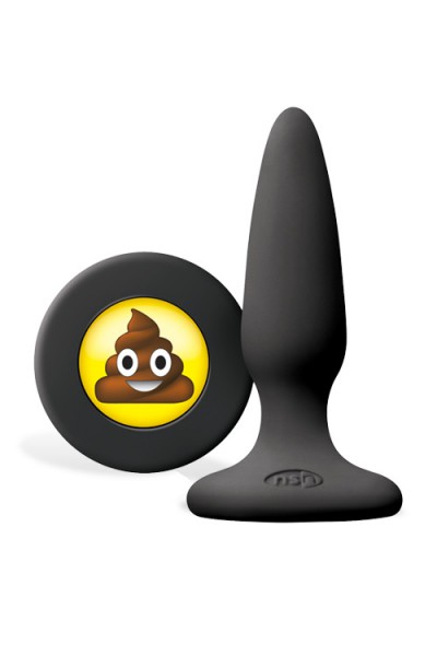 nsnovelties Poop Emoji 3.4" Silicone Butt Plug