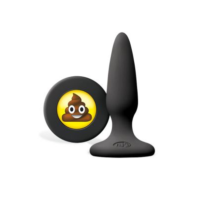 nsnovelties Poop Emoji 3 4 Silicone Butt Plug