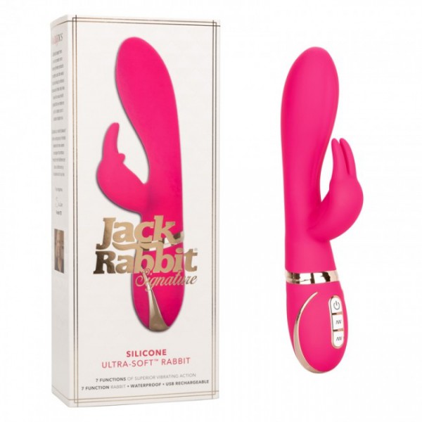 California Exotic 9" Silicone Ultra-Soft Jack Rabbit Vibrator