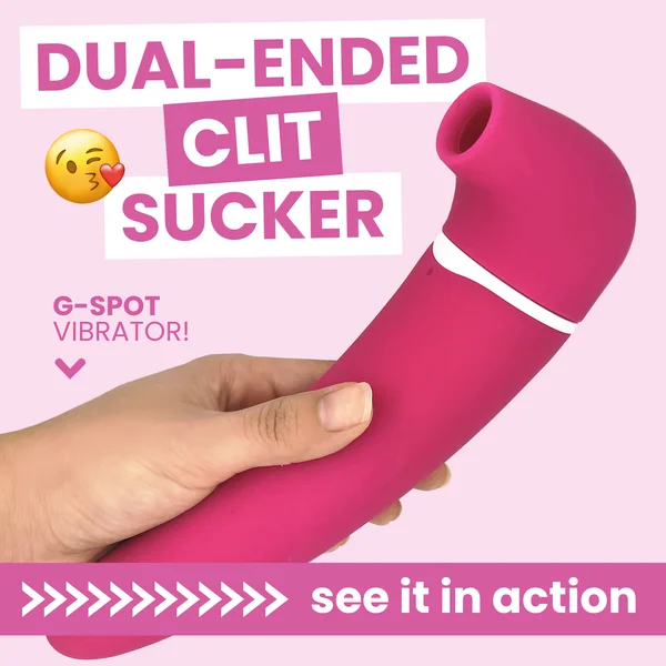 Dual-Ended Premium Clit Sucker & G-Spot Vibrator — image 8 of 13