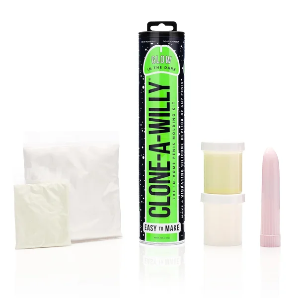 Glow In The Dark Clone-A-Willy Penis Molding Kit - Vibrating — image 9 of 11