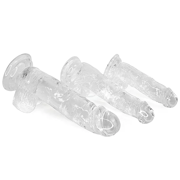 Clear Suction Cup Dildo with Balls — image 15 of 16