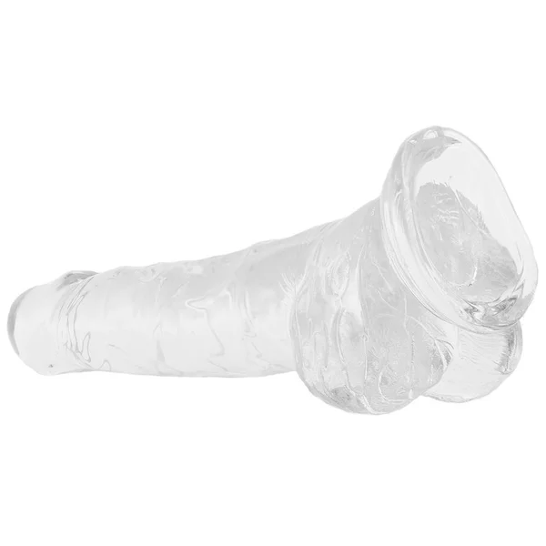 Clear Suction Cup Dildo with Balls — image 13 of 16