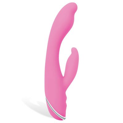 Adam and Eve Silicone 8 Rabbit Vibrator with Angled G Spot Tip