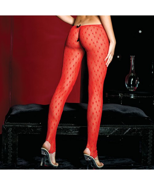Peek-a-boo sweetheart body stocking
