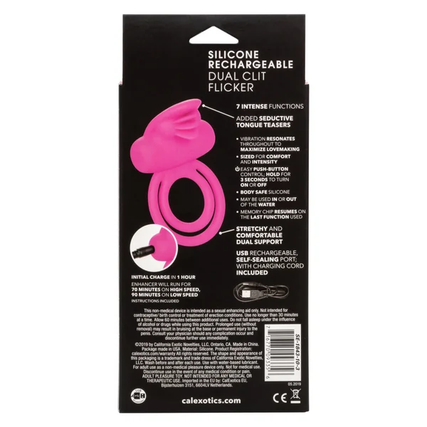 Dual Clitoral Flicker Vibrating Couples Ring — image 14 of 15