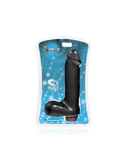 SI Novelties Vibrating 7 Inch Cock w/Balls