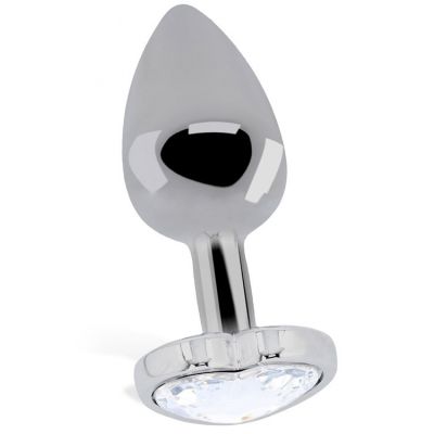 Shots Toys Metal 3 2 Butt Plug with Love Heart Base