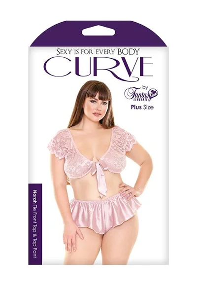 Norah Tie Front Top & Flutter Panty Lingerie Set — image 16 of 16