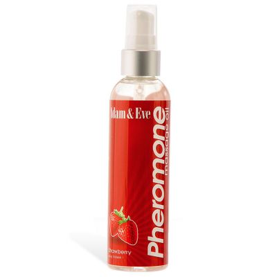 Adam and Eve Pheromone Massage Oil Strawberry 118ml