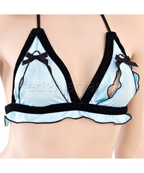 Lovely lycra peek-a-boo set