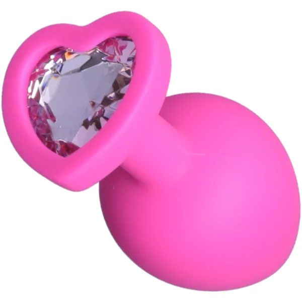 Silicone Heart Jeweled Anal Plug - 3 Sizes Available! — image 21 of 25