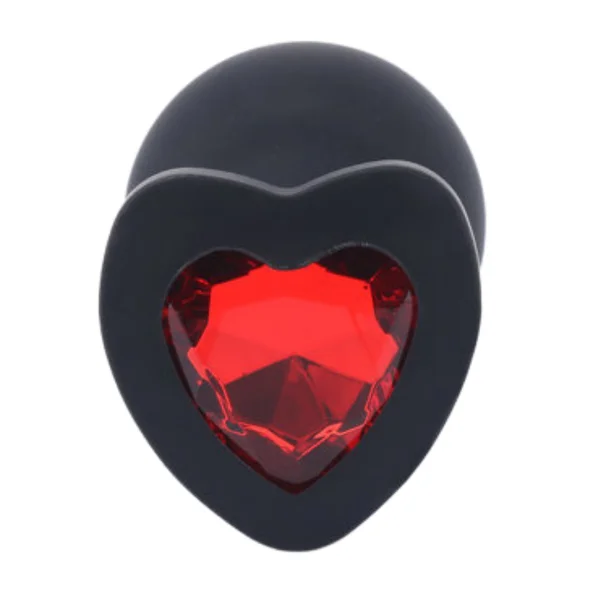 Silicone Heart Jeweled Anal Plug - 3 Sizes Available! — image 22 of 25