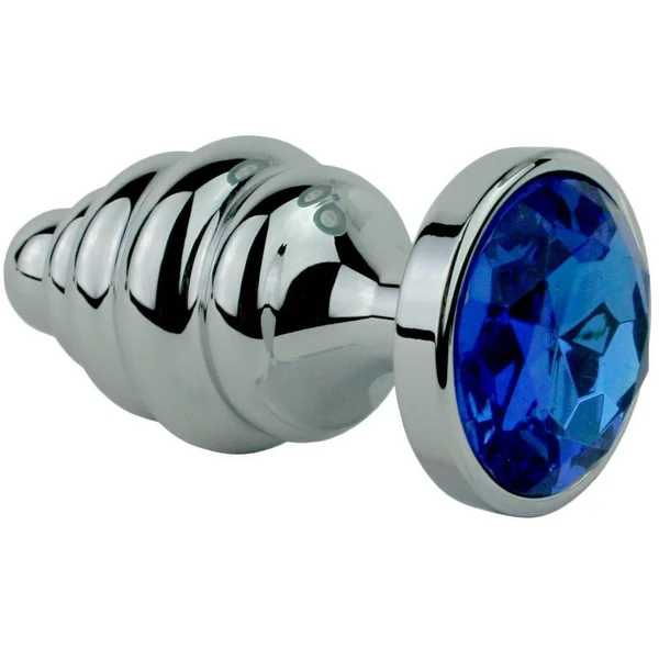 Jewel Metal Booty Plug - Rippled for Intense Sensations! — image 13 of 17