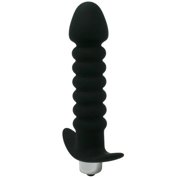 Vibrating Silicone Butt Plug - It's Rippled! — image 10 of 10