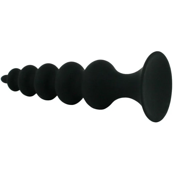 Beaded Silicone Anal Plug With Suction Cup Base — image 10 of 10