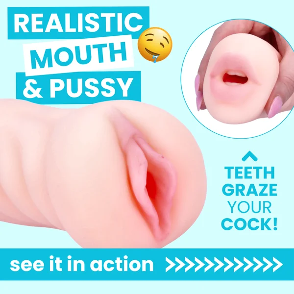 Blowjob and Pussy Dual Ended Masturbator - Realistic Sensations! — image 8 of 21