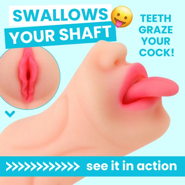 Ultimate Deep Throat Dual Stroker - One End Has a Tight Pussy! — image 8 of 16