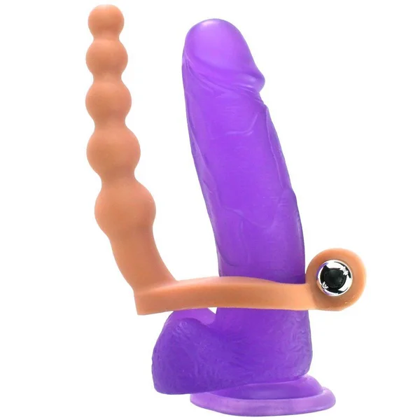 Vibrating Cock Ring - Features Beaded Probe for Dual Stimulation! — image 10 of 10