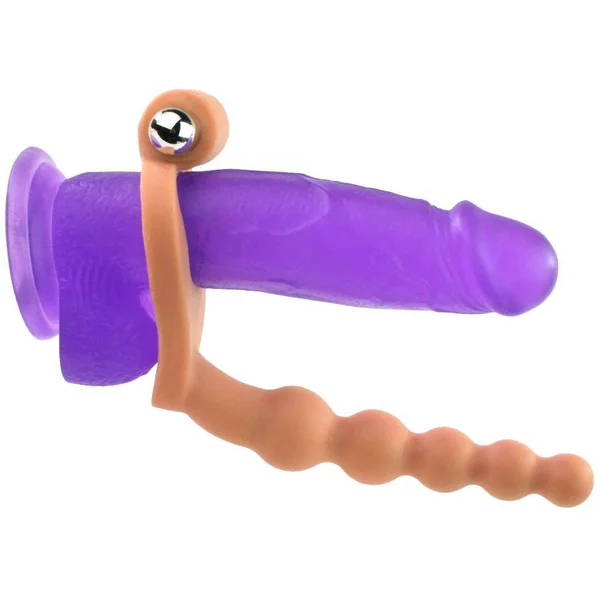Vibrating Cock Ring - Features Beaded Probe for Dual Stimulation! — image 8 of 10