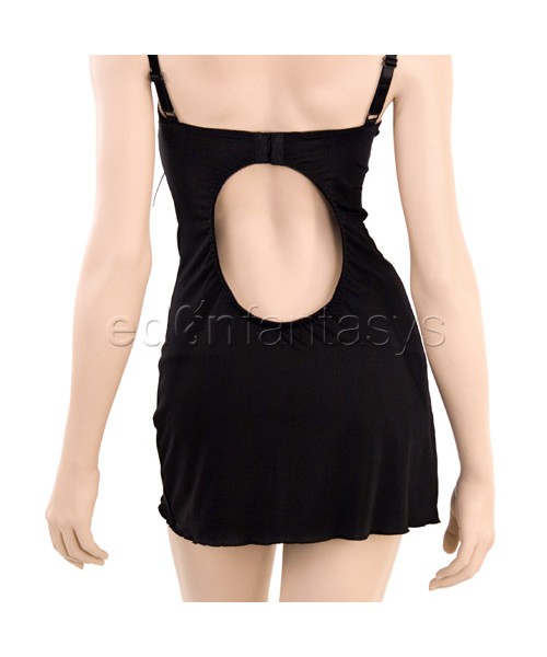 Ecstasy embroidered satin nightdress set
