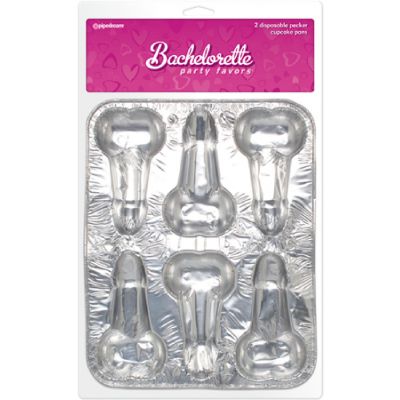 Disposable Pecker Cupcake Pan 2 Pieces