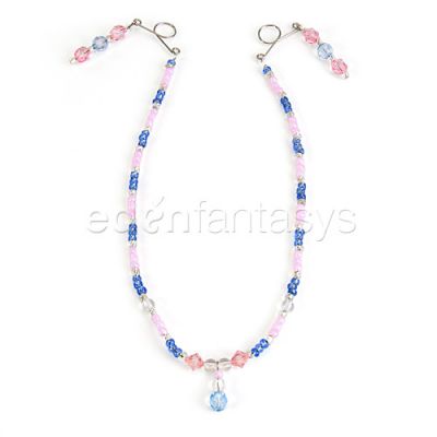 Beaded chain nipple huggers