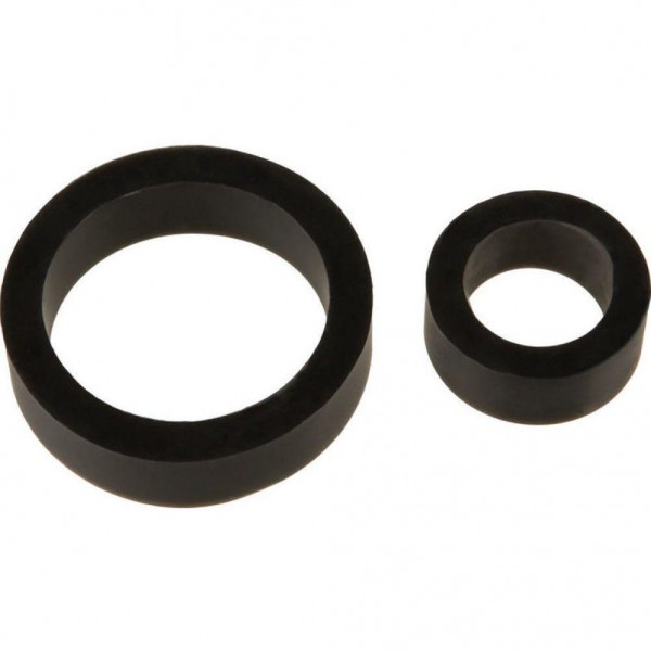 Platinum Silicone C Rings Set of 2