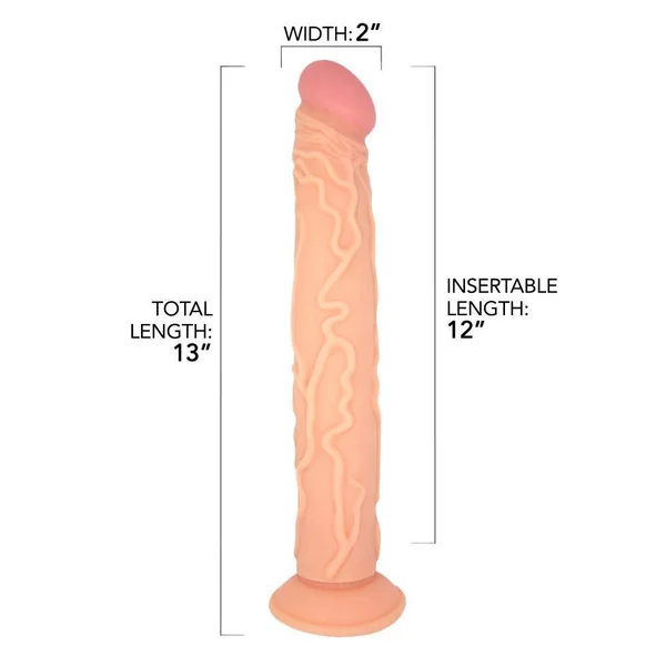13" Ultra Veined Suction Cup Dildo — image 16 of 16