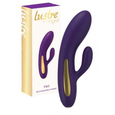 Lustre by Playful Flirt Rechargeable Rabbit Vibrator Purple