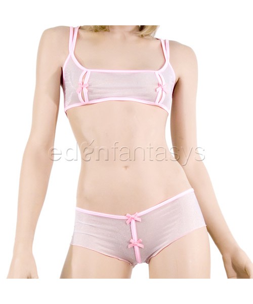 Peek a boo cropped cami set