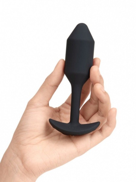 bVibe Vibrating Snug Plug Medium- Weighted Butt Plugs