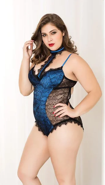 Blue Lace Teddy  - L/XL — image 9 of 10