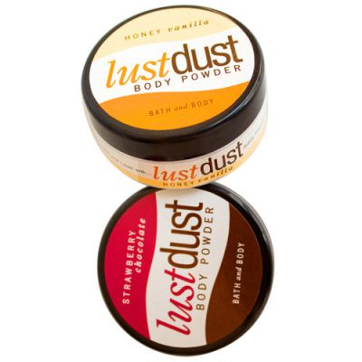 Lust dust edible body powder