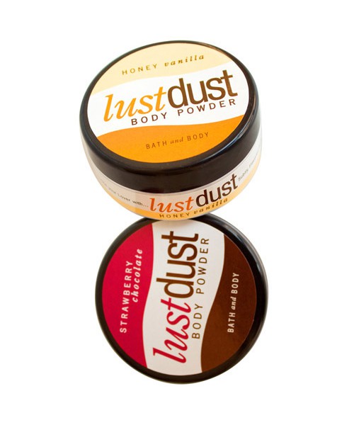Lust dust edible body powder
