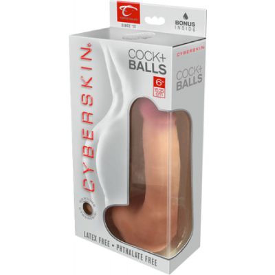 Cyberskin Dong with Virtual Touch Dual Density With Balls