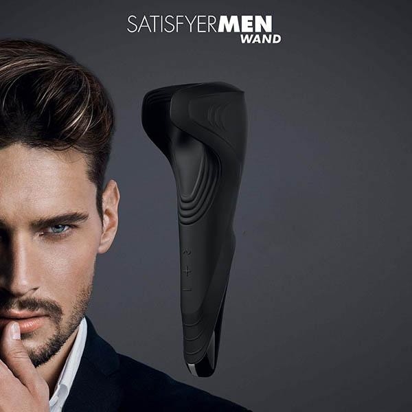 Satisfyer Men Wand 7.9" Masturbator with Flex Wings