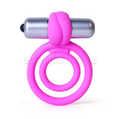L Amour premium silicone dual vibro ring