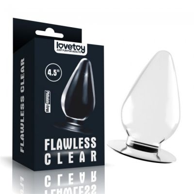 Flawless Clear Butt Plug Large