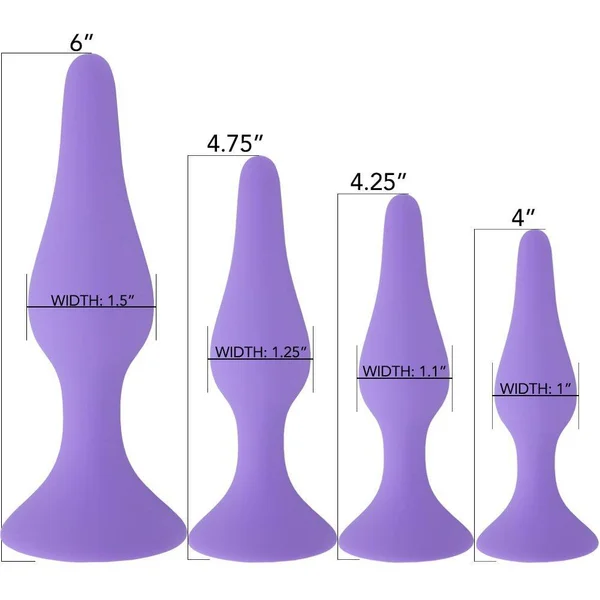 Silicone Anal Plug Kit - Set Of 4 — image 15 of 16