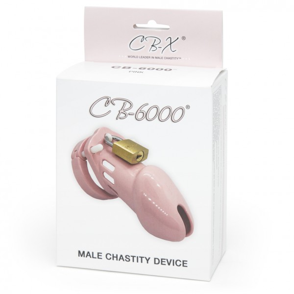 CB-6000 Pink Male Chastity Cage Kit