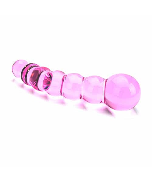 Spectrum Ribbed Glass Dildo