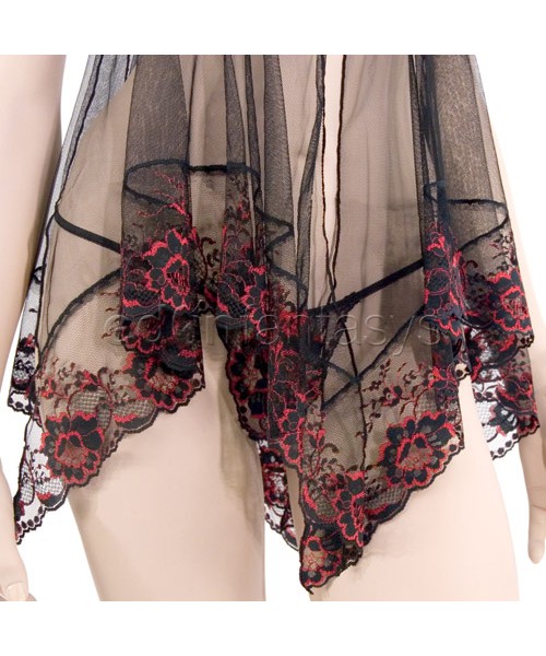 Lace babydoll with g-string