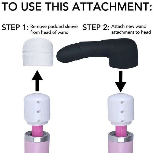 Silicone Curved G-Spot Wand Attachment — image 12 of 13