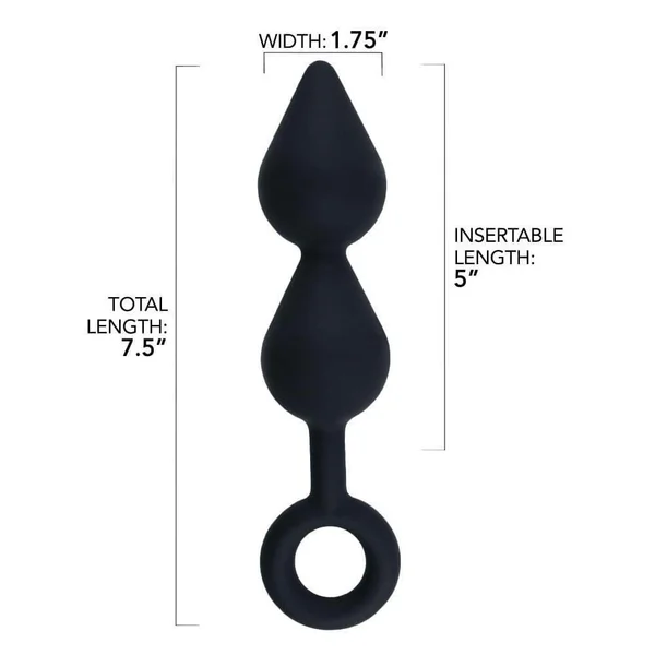 Tapered Silicone Anal Probe With Looped Base — image 16 of 16