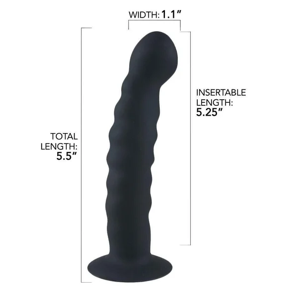 Rippled Silicone Probe - Suction Cup for Hands-Free Fun! — image 16 of 16